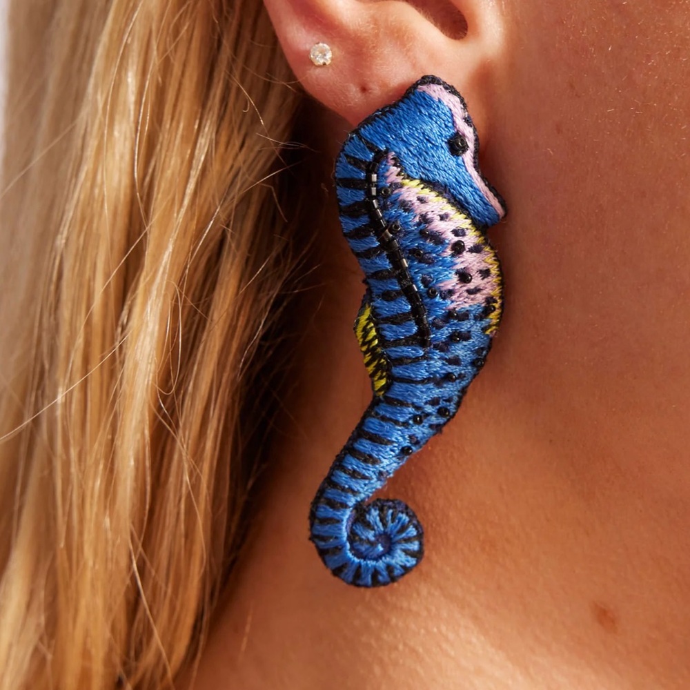 Mignonne Gavigan Seahorse Statement Earrings